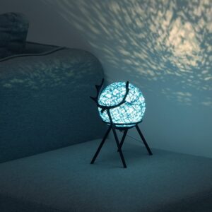 Retro style bedside night lamp