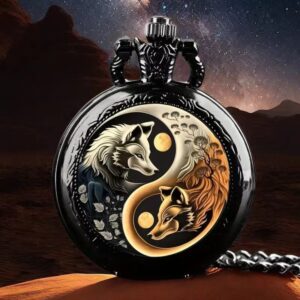Color Pattern Medium Pocket Watch