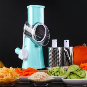 3-in-1 Manual Vegetable Slicer | Slice, Grate & Shred in Seconds