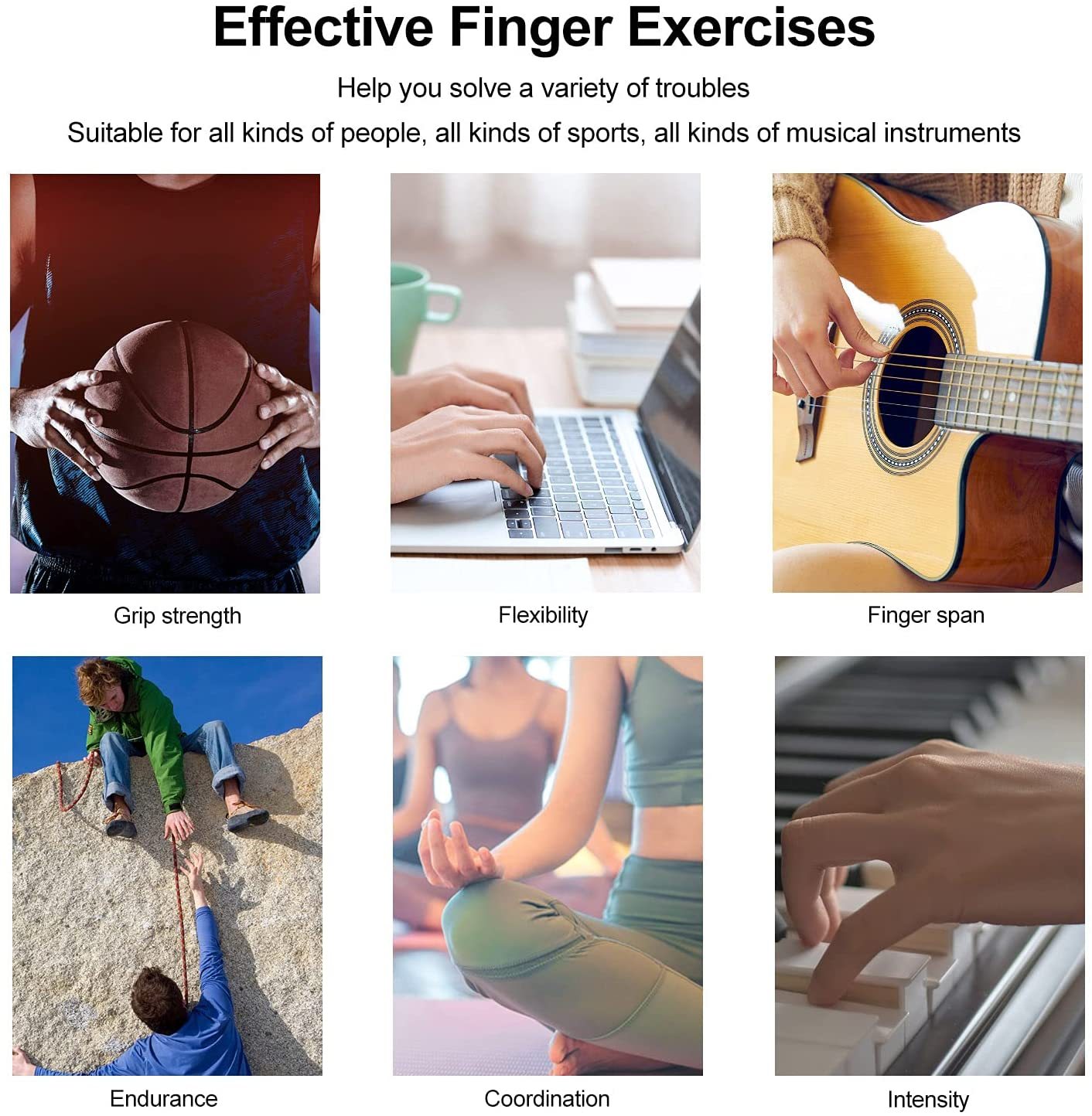 Silicone Grip Device Finger Exercise Stretcher - Image 3