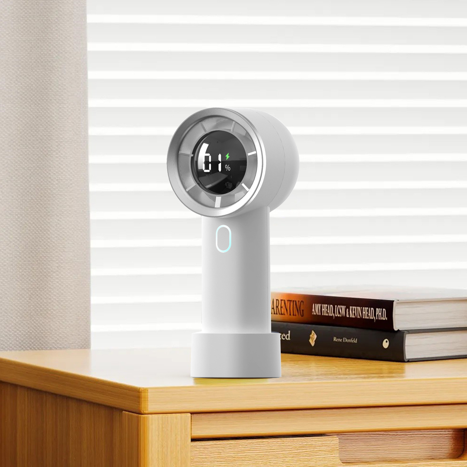 Hand Held Portable Fan Rechargeable - Image 2
