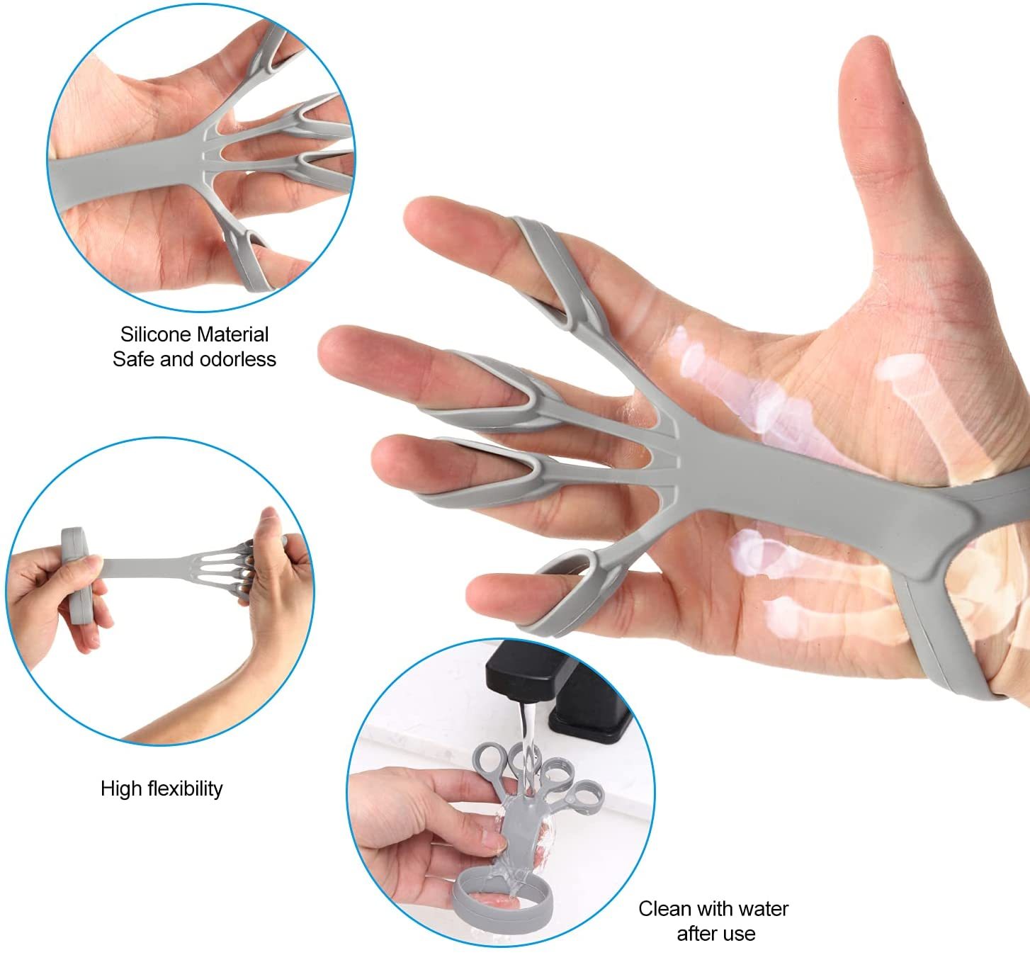 Silicone Grip Device Finger Exercise Stretcher - Image 9